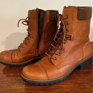 Brown Leather boots, Women's size 11, Ecco brand